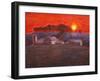 Snowy Farm-John Newcomb-Framed Giclee Print