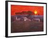 Snowy Farm-John Newcomb-Framed Giclee Print