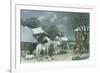 Snowy Farmyard-John Frederick Herring I-Framed Giclee Print