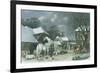 Snowy Farmyard-John Frederick Herring I-Framed Giclee Print