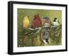 Snowy Feathered Friends-William Vanderdasson-Framed Giclee Print