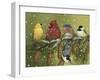 Snowy Feathered Friends-William Vanderdasson-Framed Giclee Print