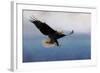 Snowy Flight Bald Eagle-Jai Johnson-Framed Giclee Print