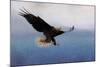 Snowy Flight Bald Eagle-Jai Johnson-Mounted Giclee Print