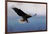 Snowy Flight Bald Eagle-Jai Johnson-Framed Giclee Print