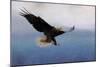 Snowy Flight Bald Eagle-Jai Johnson-Mounted Premium Giclee Print