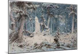 Snowy Forest, 1835-Andreas Achenbach-Mounted Giclee Print