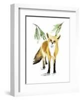 Snowy Fox II-Annie Warren-Framed Art Print