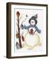 Snowy Friend-Beverly Johnston-Framed Giclee Print