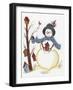 Snowy Friend-Beverly Johnston-Framed Giclee Print