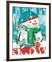 Snowy Fun II-Veronique Charron-Framed Premium Giclee Print