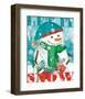 Snowy Fun II-Veronique Charron-Framed Art Print