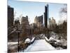 Snowy Gapstow Bridge of Central Park, Manhattan in New York City-Philippe Hugonnard-Mounted Photographic Print