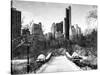 Snowy Gapstow Bridge of Central Park, Manhattan in New York City-Philippe Hugonnard-Stretched Canvas