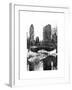 Snowy Gapstow Bridge of Central Park, Manhattan in New York City-Philippe Hugonnard-Framed Photographic Print