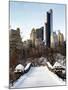 Snowy Gapstow Bridge of Central Park, Manhattan in New York City-Philippe Hugonnard-Mounted Photographic Print