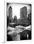 Snowy Gapstow Bridge of Central Park, Manhattan in New York City-Philippe Hugonnard-Framed Photographic Print