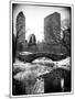 Snowy Gapstow Bridge of Central Park, Manhattan in New York City-Philippe Hugonnard-Mounted Premium Photographic Print