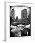 Snowy Gapstow Bridge of Central Park, Manhattan in New York City-Philippe Hugonnard-Framed Photographic Print