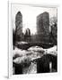 Snowy Gapstow Bridge of Central Park, Manhattan in New York City-Philippe Hugonnard-Framed Photographic Print