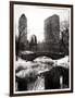 Snowy Gapstow Bridge of Central Park, Manhattan in New York City-Philippe Hugonnard-Framed Photographic Print