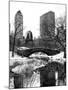 Snowy Gapstow Bridge of Central Park, Manhattan in New York City-Philippe Hugonnard-Mounted Photographic Print