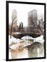 Snowy Gapstow Bridge of Central Park, Manhattan in New York City-Philippe Hugonnard-Framed Photographic Print