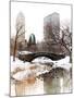 Snowy Gapstow Bridge of Central Park, Manhattan in New York City-Philippe Hugonnard-Mounted Photographic Print