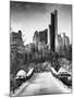 Snowy Gapstow Bridge of Central Park, Manhattan in New York City-Philippe Hugonnard-Mounted Photographic Print