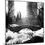 Snowy Gapstow Bridge of Central Park, Manhattan in New York City-Philippe Hugonnard-Mounted Photographic Print