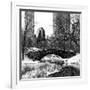 Snowy Gapstow Bridge of Central Park, Manhattan in New York City-Philippe Hugonnard-Framed Photographic Print