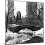 Snowy Gapstow Bridge of Central Park, Manhattan in New York City-Philippe Hugonnard-Mounted Photographic Print