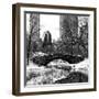 Snowy Gapstow Bridge of Central Park, Manhattan in New York City-Philippe Hugonnard-Framed Premium Photographic Print