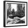 Snowy Gapstow Bridge of Central Park, Manhattan in New York City-Philippe Hugonnard-Framed Premium Photographic Print