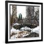 Snowy Gapstow Bridge of Central Park, Manhattan in New York City-Philippe Hugonnard-Framed Photographic Print