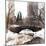Snowy Gapstow Bridge of Central Park, Manhattan in New York City-Philippe Hugonnard-Mounted Photographic Print