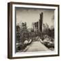 Snowy Gapstow Bridge of Central Park, Manhattan in New York City-Philippe Hugonnard-Framed Photographic Print