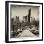 Snowy Gapstow Bridge of Central Park, Manhattan in New York City-Philippe Hugonnard-Framed Photographic Print