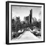 Snowy Gapstow Bridge of Central Park, Manhattan in New York City-Philippe Hugonnard-Framed Photographic Print