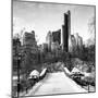 Snowy Gapstow Bridge of Central Park, Manhattan in New York City-Philippe Hugonnard-Mounted Photographic Print