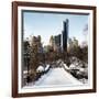 Snowy Gapstow Bridge of Central Park, Manhattan in New York City-Philippe Hugonnard-Framed Photographic Print