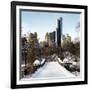 Snowy Gapstow Bridge of Central Park, Manhattan in New York City-Philippe Hugonnard-Framed Photographic Print