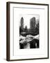 Snowy Gapstow Bridge of Central Park, Manhattan in New York City-Philippe Hugonnard-Framed Art Print