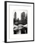 Snowy Gapstow Bridge of Central Park, Manhattan in New York City-Philippe Hugonnard-Framed Art Print