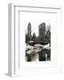 Snowy Gapstow Bridge of Central Park, Manhattan in New York City-Philippe Hugonnard-Framed Art Print