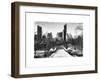 Snowy Gapstow Bridge of Central Park, Manhattan in New York City-Philippe Hugonnard-Framed Art Print