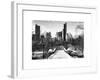 Snowy Gapstow Bridge of Central Park, Manhattan in New York City-Philippe Hugonnard-Framed Art Print