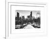 Snowy Gapstow Bridge of Central Park, Manhattan in New York City-Philippe Hugonnard-Framed Art Print