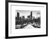 Snowy Gapstow Bridge of Central Park, Manhattan in New York City-Philippe Hugonnard-Framed Art Print