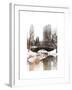 Snowy Gapstow Bridge of Central Park, Manhattan in New York City-Philippe Hugonnard-Framed Premium Giclee Print